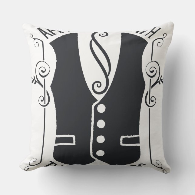 Mit den Stümpern verbunden Kissen (Vorderseite)