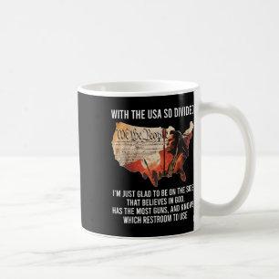 Mit den USA, die so gespalten sind, glauben die Ur Kaffeetasse