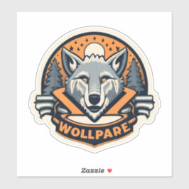 Mit den Wölfen in deinem Leben aufklebern Aufkleber