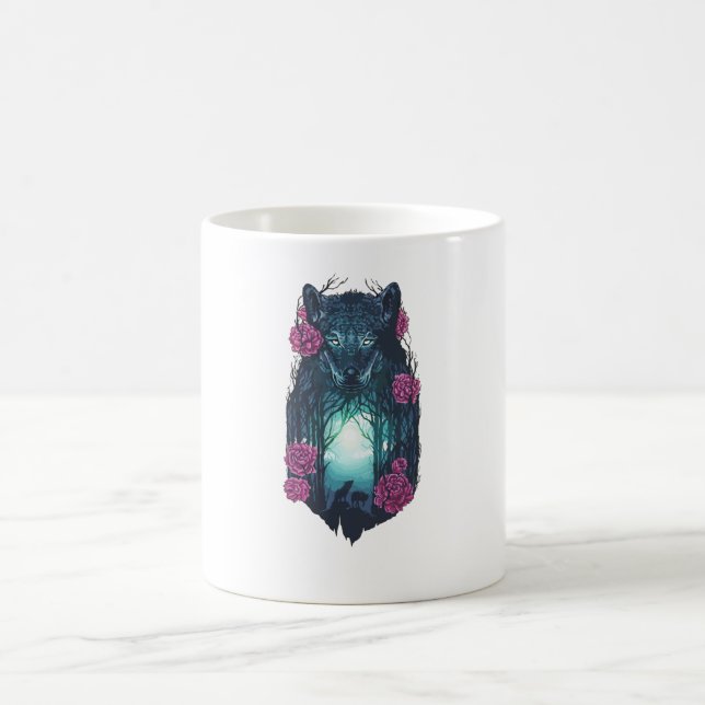 Mit den Wölfen laufen Kaffeetasse (Mittel)