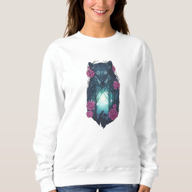 Mit den Wölfen laufen Sweatshirt (Vorderseite)