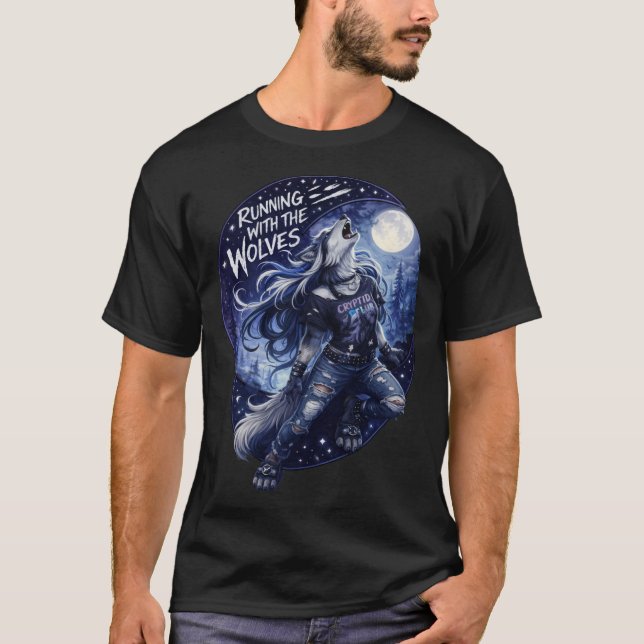 Mit den Wölfen laufen T-Shirt (Vorderseite)