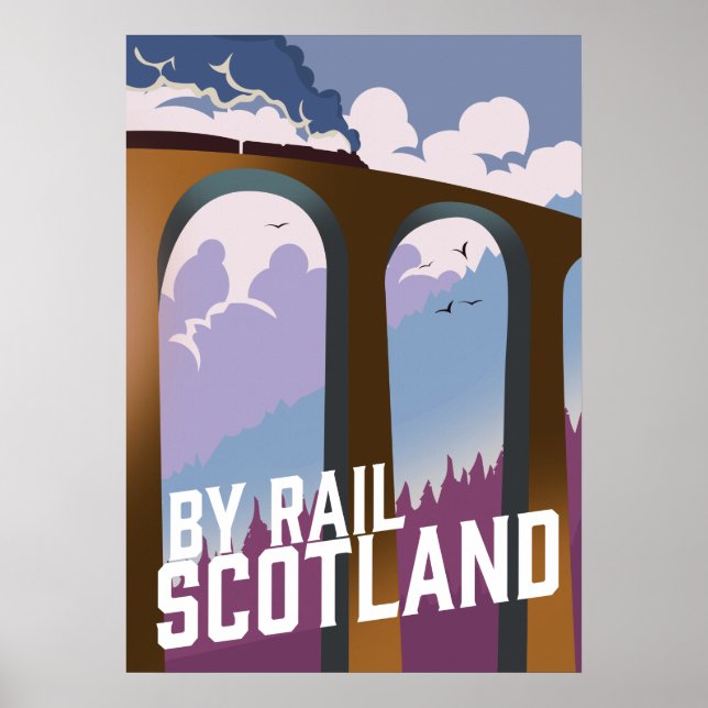 Mit der Bahn Schottland Poster (Vorne)