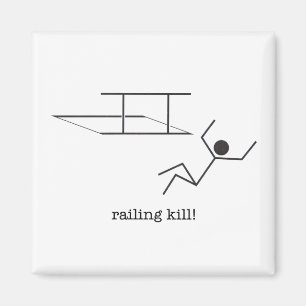 Mit der Eisenbahn befördern von Tötung! Magnet