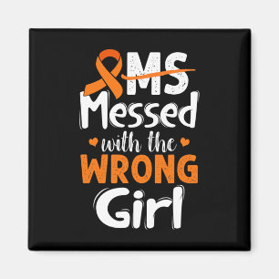 Mit der falschen Girl-Wear Orange ausgeliefert Magnet