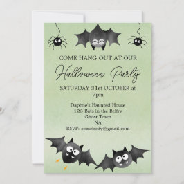 Mit der Fledermauseinladung ausspannen Einladung