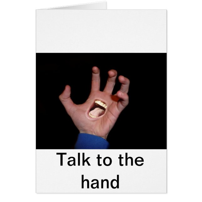 Mit der Hand reden (Vorne)
