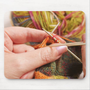 Mit der Hand stricken Mousepad