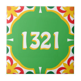 mit der Hausnummer Azulejos, dekorative Muster, Fliese