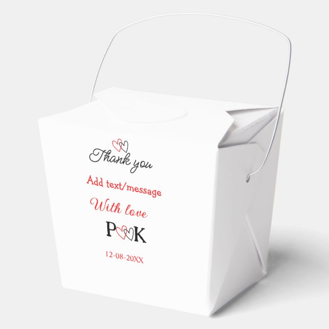 Mit der Liebe fügen Sie ein paar Namen Buchstaben  Geschenkschachtel (Vorderseite)