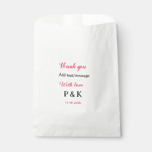 Mit der Liebe fügen Sie ein paar Namen Buchstaben  Geschenktütchen