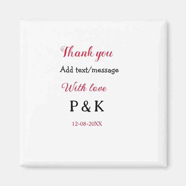 Mit der Liebe fügen Sie ein paar Namen Buchstaben  Magnet (Vorne)