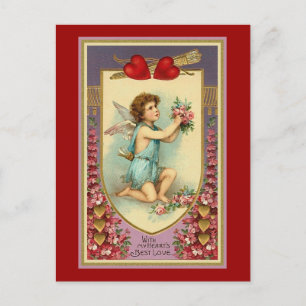 Mit der Liebe meines Herzens Postkarte