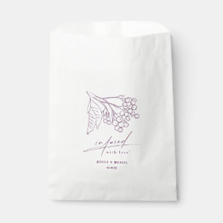 Mit der Liebe verbunden Kunst der botanischen Lini Geschenktütchen