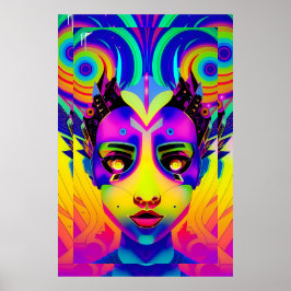 Mit der Techno-Arts gepufft - Ken Gage Art Poster