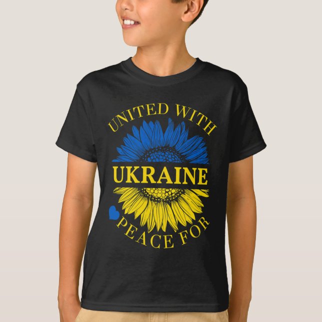 Mit der Ukraine vereint T-Shirt (Vorderseite)