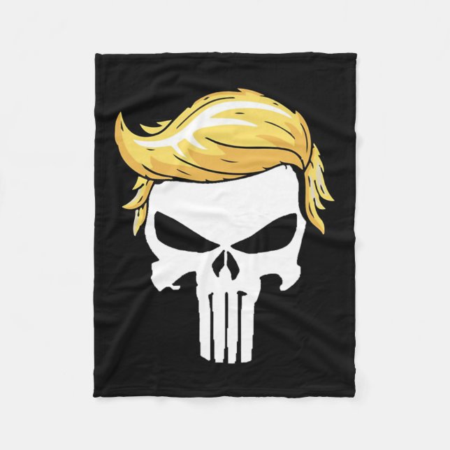 Mit der Unterstützung von Iconic Trump-Haar Fleecedecke (Vorderseite)