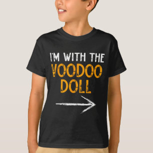 mit der Voodoo-Puppe Halloween passendes Paar T-Shirt