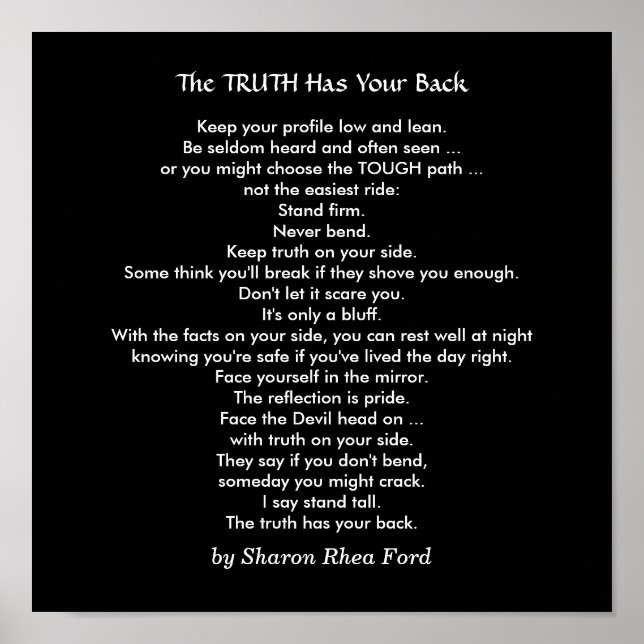 Mit der Wahrheit durch den SRF Poster (Vorne)