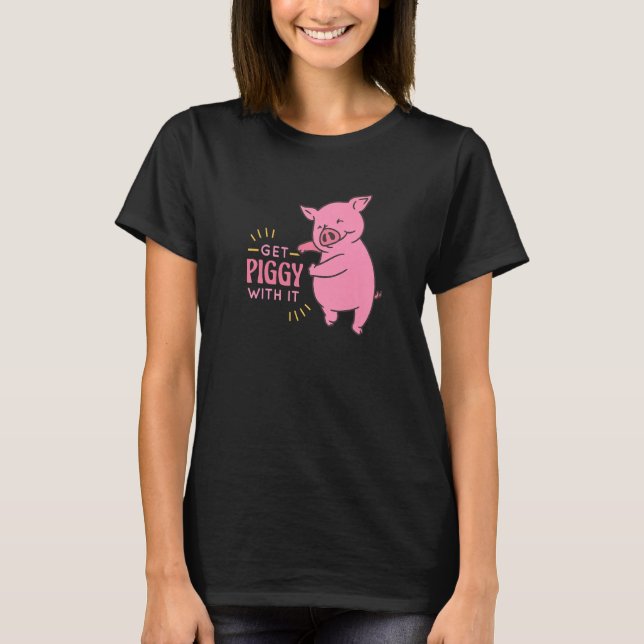 Mit diesem lustigen und Niedlichen Schweinefleisch T-Shirt (Vorderseite)