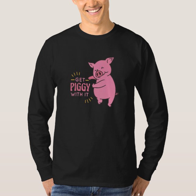 Mit diesem lustigen und Niedlichen Schweinefleisch T-Shirt (Vorderseite)
