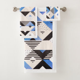 Mit dieser Geometric können Sie sich im raffiniert Badhandtuch Set