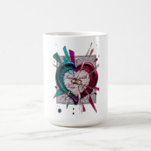 Mit einem Abschiedskuss besiegeltes T-Shirt   Gebr Kaffeetasse