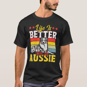 Mit einem Aussie Australian Cattle Dog 1 T-Shirt