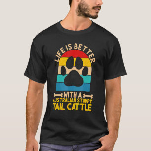 mit einem australischen Stumpy-Tail-Rind T-Shirt