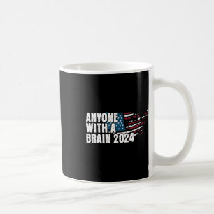Mit einem Brain 2024 Spaß T-Shirt Kaffeetasse