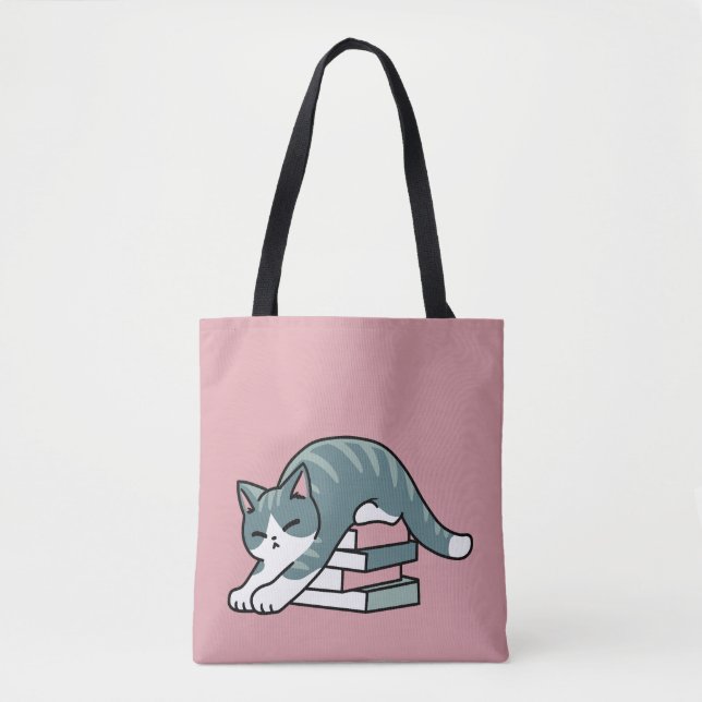 Mit einem Buch und einer Katze aufgerollt - Gemütl (Vorderseite)