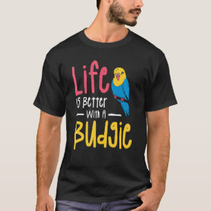 Mit einem Budgethbudgier-Papagei 1 T-Shirt