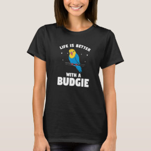 Mit einem Budgie-Budgie-Papagei T-Shirt