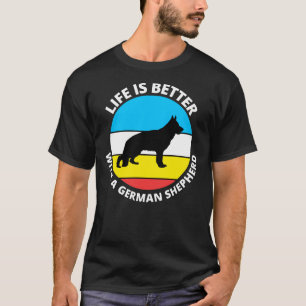 Mit einem deutschen Hirten 124 ist das Leben besse T-Shirt