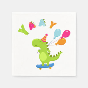 Mit einem Dino-Mite Party in den Spaß schwingen! Serviette