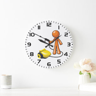 Mit einem Druckwäscher Große Wanduhr