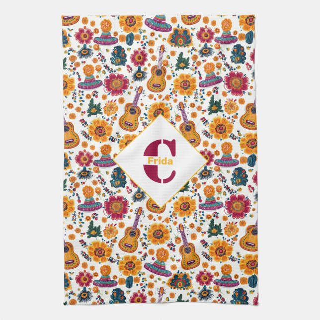 mit einem Fiesta-Fiesta-Handtuch Geschirrtuch (Vertikal)