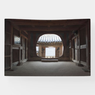 Mit einem Foto von Südkorea entworfen, bedruckt Banner