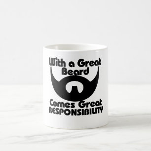 Mit einem großen Bart kommt große Verantwortung Tasse