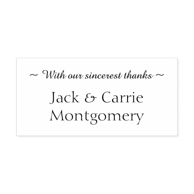 Mit einem herzlichen Dank Personalisiert Permastempel (Design)