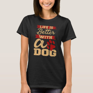 Mit einem Hund Vater T-Shirt