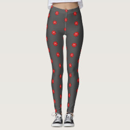 mit einem Kuss versiegelt Liebeszitate Leggings