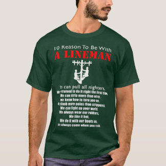 Mit einem Lineman Funny Lineman Quotes Geschenk se T-Shirt