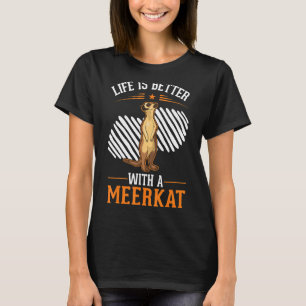 mit einem Meerkat T-Shirt