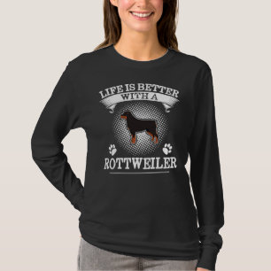 Mit einem Niedlichen Hund von Rottweiler ist das L T-Shirt