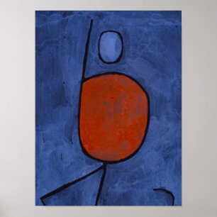 Mit einem Regenschirm, 1939 von Paul Klee Poster