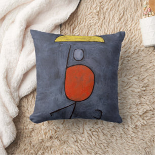 Mit einem Schirm von Paul Klee, Abstrakte Kunst Kissen