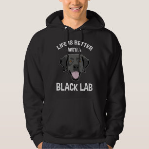 Mit einem schwarzen Labor ist das Leben besser. Hoodie