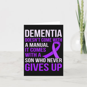 Mit einem Son Alzheimerheimer's Awareness Graph Karte