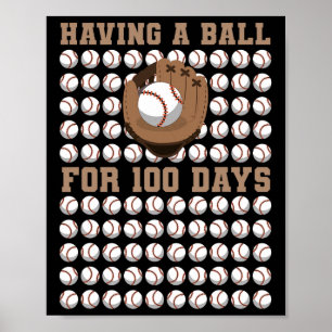 mit einem Teller für 100 Schultag 100 Tage Verkauf Poster